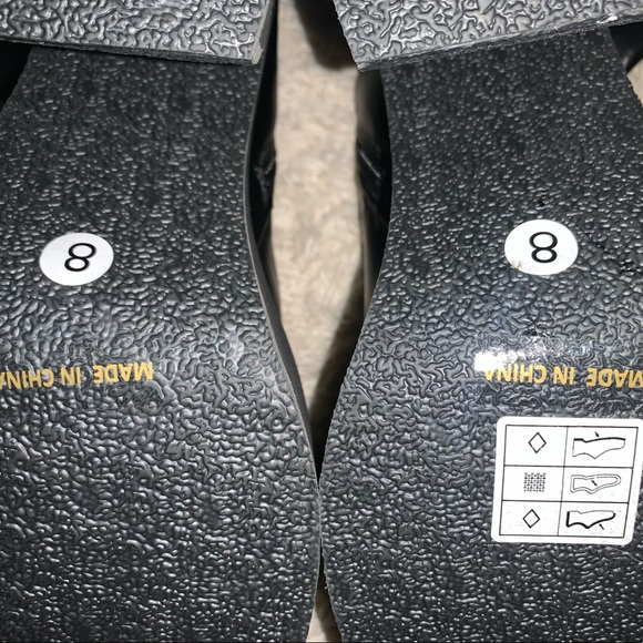 Square Toe Platform Faux Leather Sock Boots - Picture 2 of 5